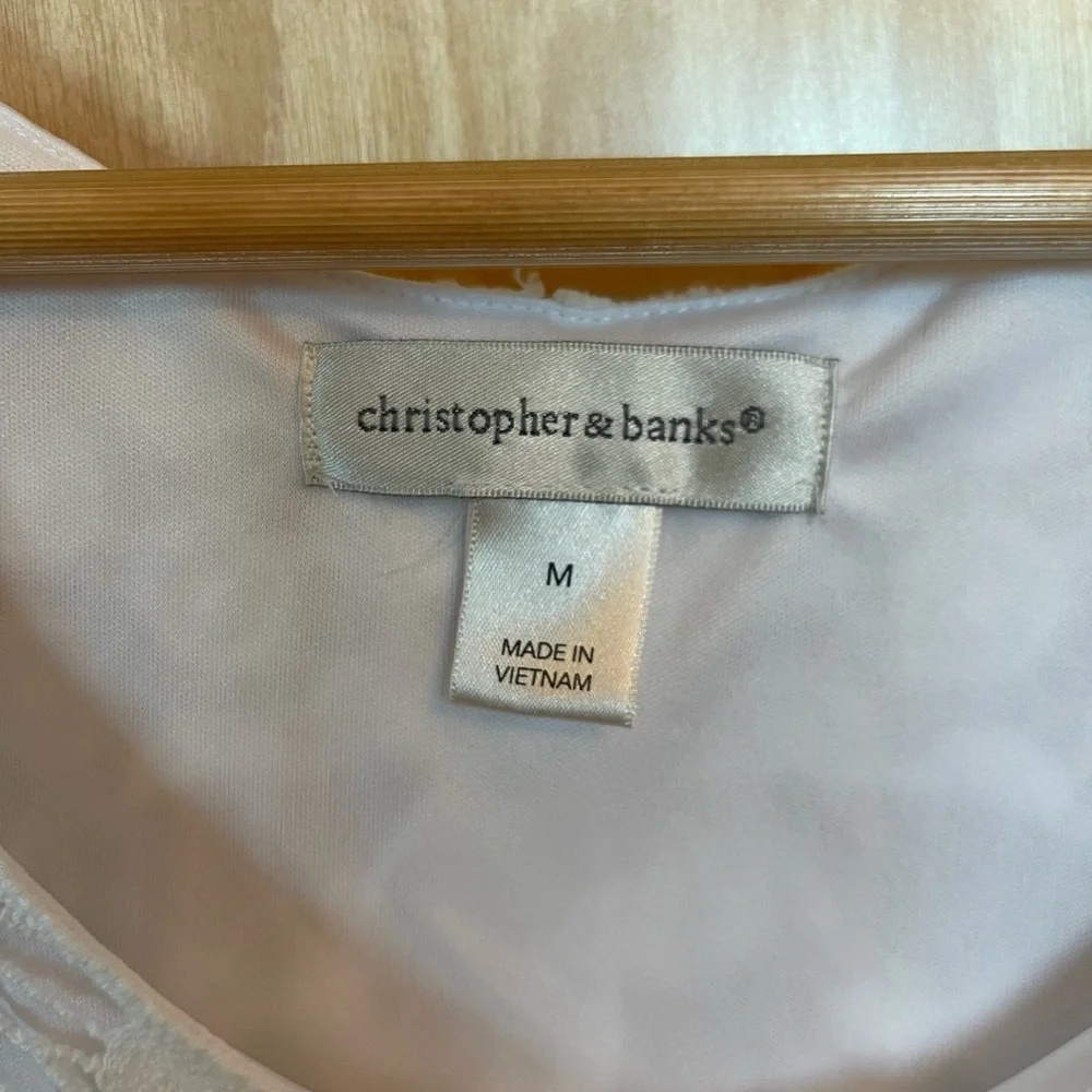 White Long Lace Tank Top - Picture 3 of 5